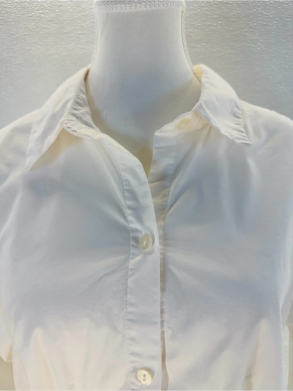 Abercrombie & Fitch White Corset Button Shirt Top Women's Medium - Picture 5 of 17